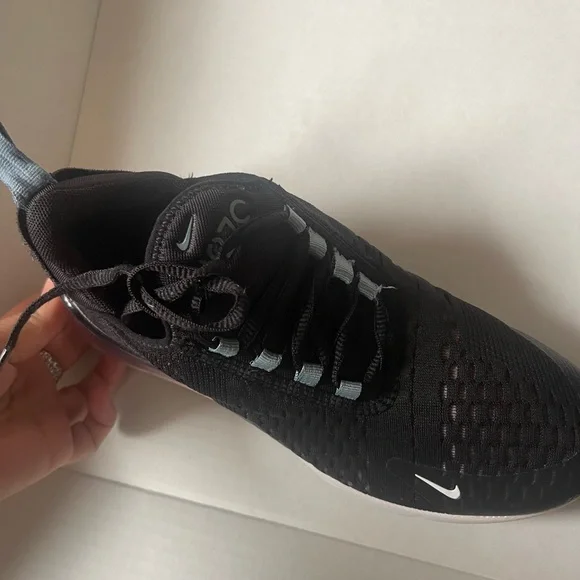 Nike Black and White Air Max 270 Sneakers - Picture 8 of 14